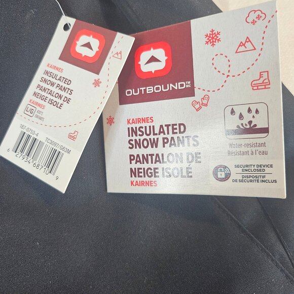 Outbound Unisex Kid's Snow Pants with Suspenders - Size L - Picture 6 of 10